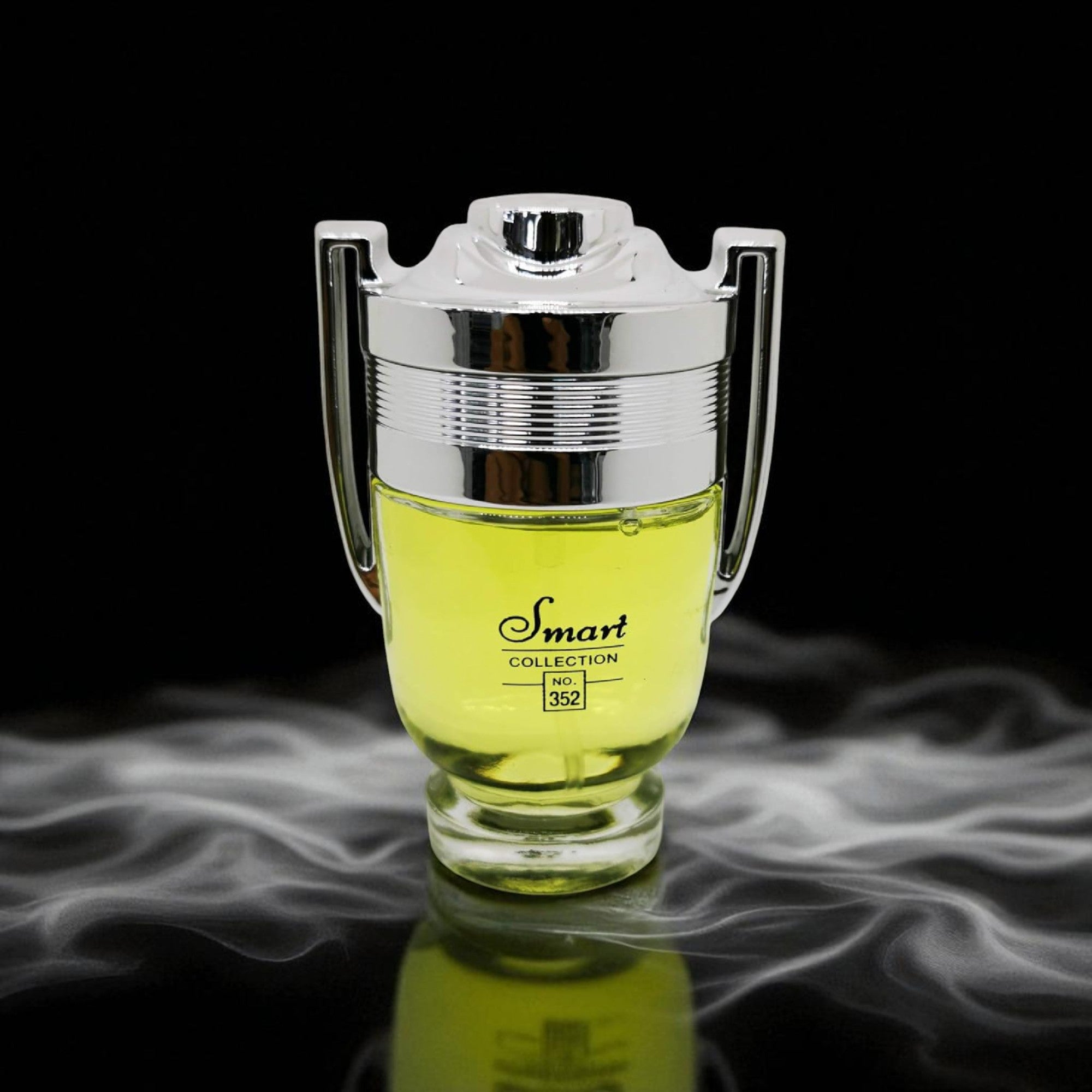 Perfume bottle labeled 'Smart Collection' with a dark background