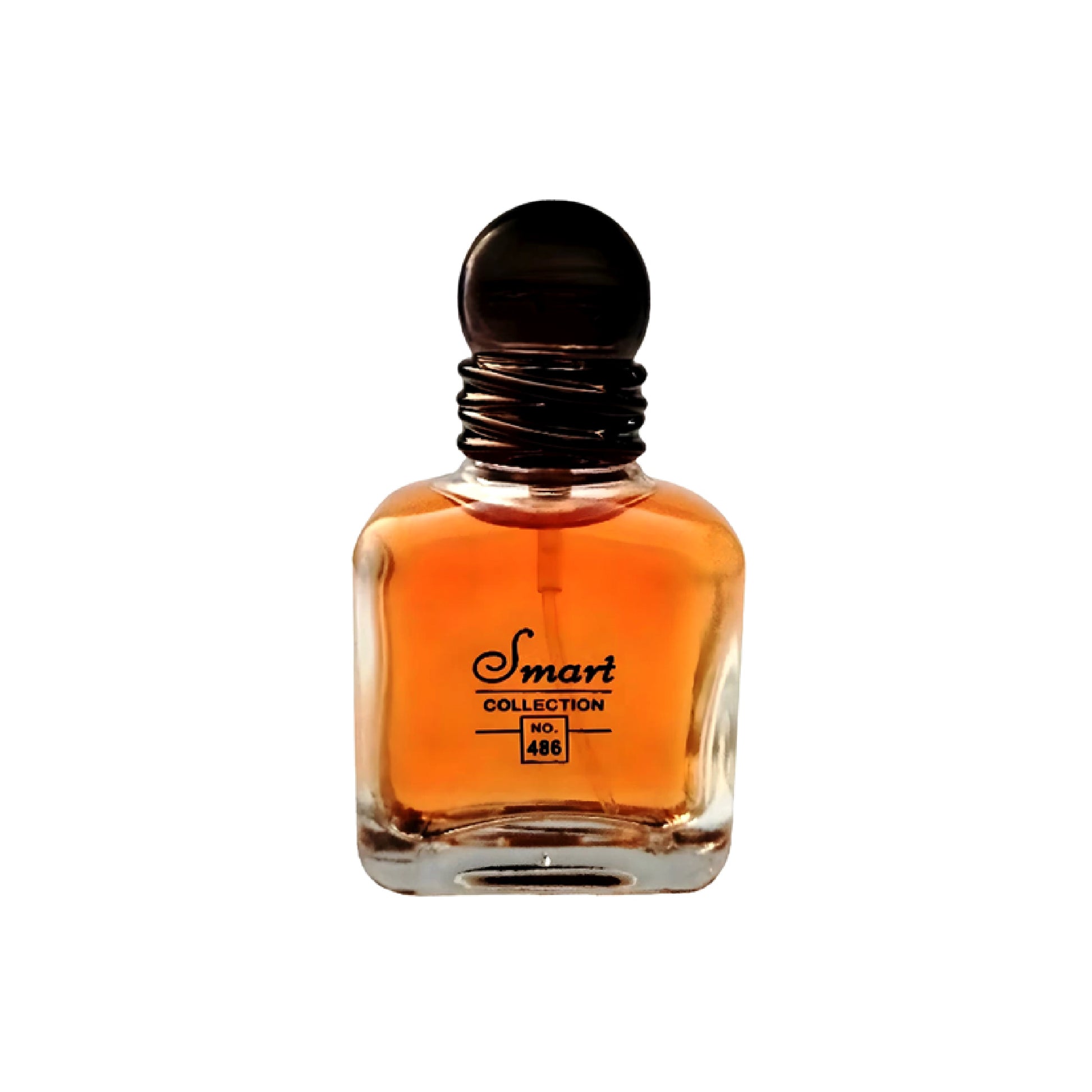 Perfume bottle with 'Smart Collection' label on a white background